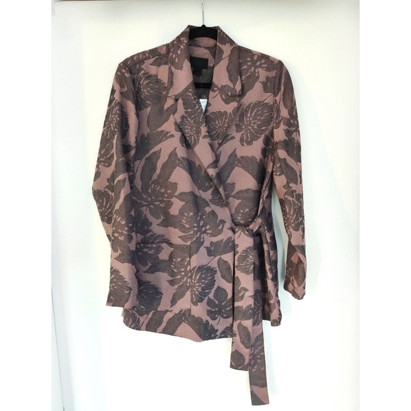 J.Crew Collection Jacquard Tie Waist Blazer - Picture 2 of 10